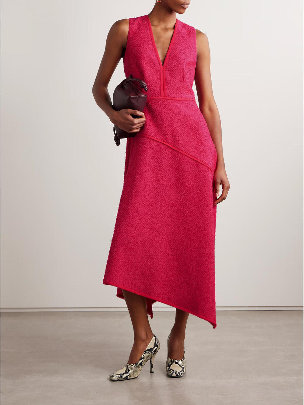 Ulla Johnson Florence Tweed Dress in Cosmos Pink, $1,090 NWT, Size 8 #2396